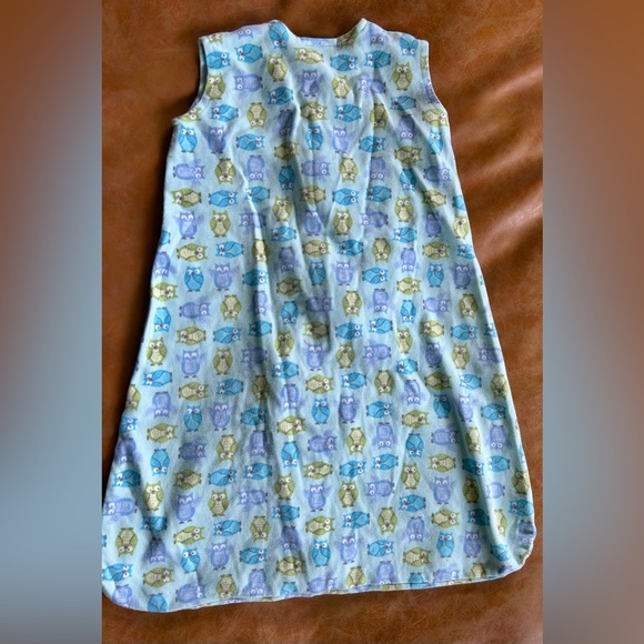 Halo Blue and Green Owl Print Sleep Sack - Picture 4 of 4